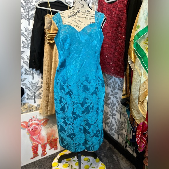 Nah nah Collection blue 2 piece dress blazer set size 10 - Picture 2 of 16